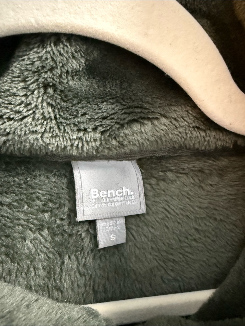 Bench Olive Green Plush Fleece Full-Zip Jacket - Picture 2 of 6